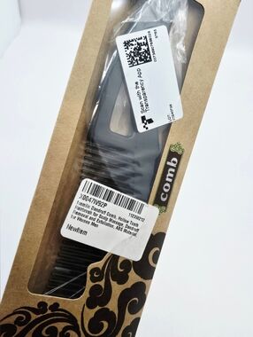 Wide Tooth Scalp Massage Comb Anti-Dandruff Hollow Vent Detangling Brush Black